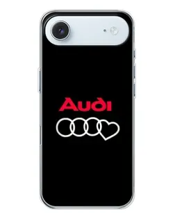Чохол для iPhone 17 Air з картинкою «Логотип Audi Heart»