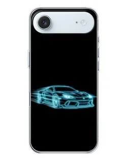 Чохол для iPhone 17 Air з картинкою «Неоновий контур Lamborghini»