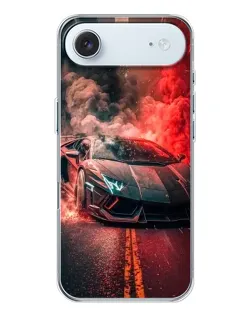 Чохол для iPhone 17 Air з картинкою «Lamborghini червоний дим»