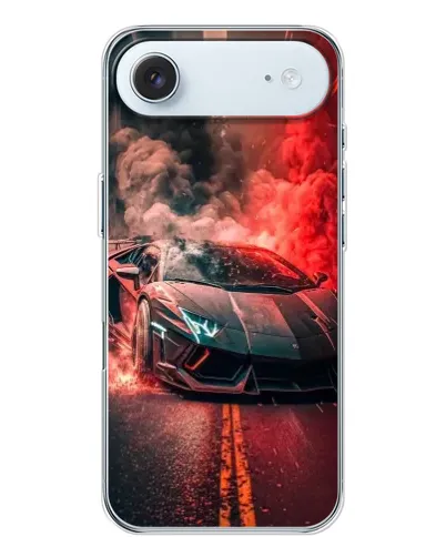 Чохол для iPhone 17 Air з картинкою «Lamborghini червоний дим»
