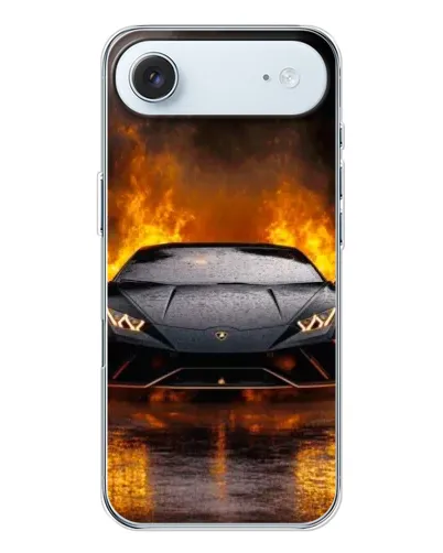 Чохол для iPhone 17 Air з картинкою «Lamborghini у вогні»