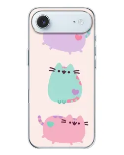 Чохол для iPhone 17 Air з картинкою «Pusheen тріо»