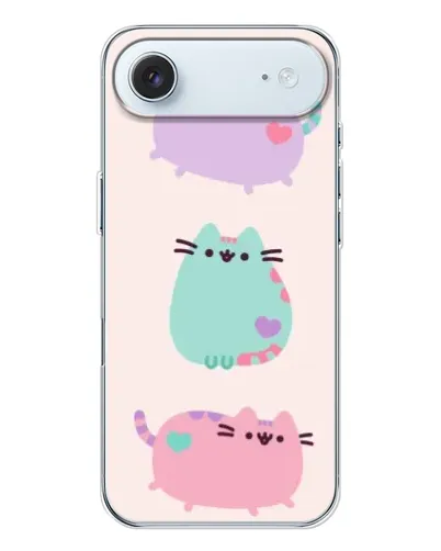Чохол для iPhone 17 Air з картинкою «Pusheen тріо» Чохол для iPhone 17 Air з картинкою «Pusheen тріо»
