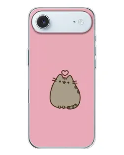 Чохол для iPhone 17 Air з картинкою «Pusheen серце»