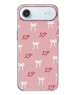 Чохол для iPhone 17 Air з картинкою «Серця та банти»