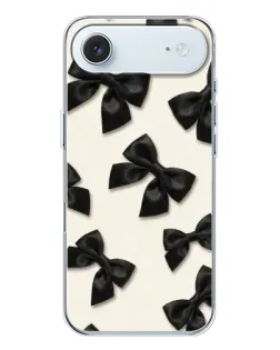Чохол для iPhone 17 Air з картинкою «Чорні бантики»