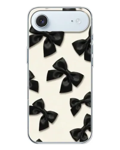 Чохол для iPhone 17 Air з картинкою «Чорні бантики»