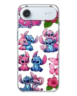 Чехол для iPhone 17 Air с картинкой «Стикеры Stitch и Angel» Чехол для iPhone 17 Air с картинкой «Стикеры Stitch и Angel»