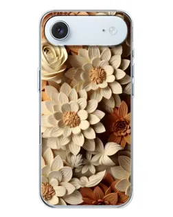 Чохол для iPhone 17 Air з картинкою «Бежевий флористичний декор»
