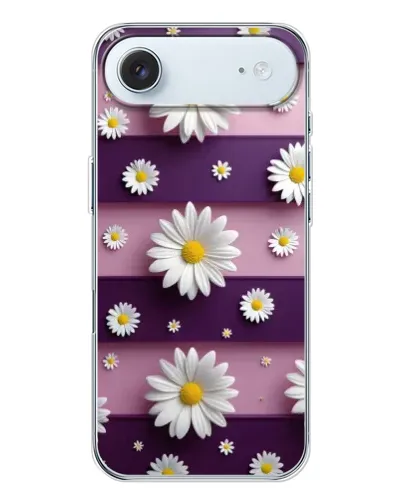 Чохол для iPhone 17 Air з картинкою «Ромашки на фіолетовому»