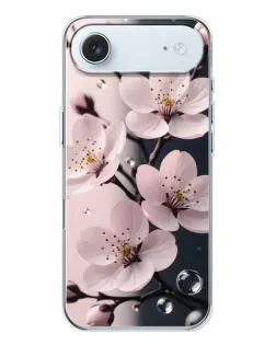 Чохол для iPhone 17 Air з картинкою «Ніжня сакура та краплі»