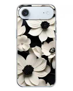 Чохол для iPhone 17 Air з картинкою «Об'ємні білі квіти»