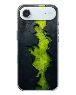 Чохол для iPhone 17 Air з картинкою «Салатовий розлом скелі»