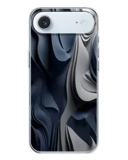 Чохол для iPhone 17 Air з картинкою «Об'ємні сині складки»