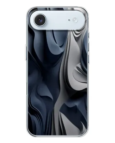 Чохол для iPhone 17 Air з картинкою «Об'ємні сині складки»