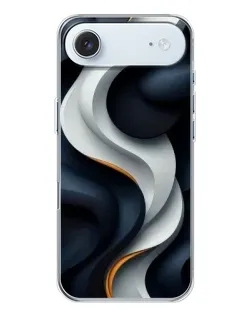Чохол для iPhone 17 Air з картинкою «Об'ємні чорно-білі стрічки»