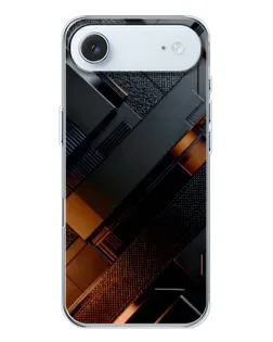 Чохол для iPhone 17 Air з картинкою «Чорні геометричні блоки»