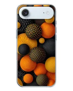 Чохол для iPhone 17 Air з картинкою «Об'ємні помаранчеві сфери»