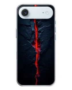 Чохол для iPhone 17 Air з картинкою «Червона лавова тріщина»