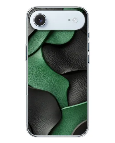 Чохол для iPhone 17 Air з картинкою «Зелені шкіряні хвилі»