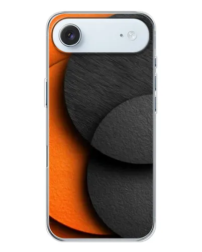 Чохол для iPhone 17 Air з картинкою «Геометрія помаранчевих кіл»