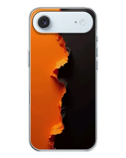 Чохол для iPhone 17 Air з картинкою «Помаранчевий розлом»