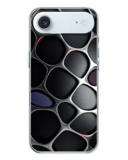 Чохол для iPhone 17 Air з картинкою «Об'ємна темна решітка»