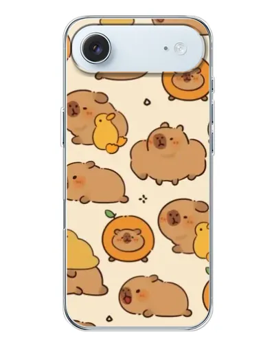 Чехол для iPhone 17 Air с картинкой «Капибары с апельсинами»
