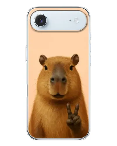 Чехол для iPhone 17 Air с картинкой «Капибара виктория»