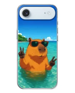 Чохол для iPhone 17 Air з картинкою «Морська капібара»