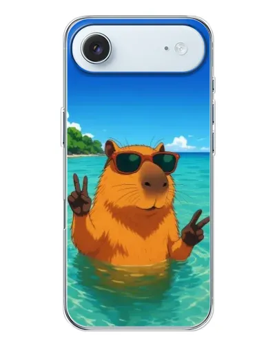 Чехол для iPhone 17 Air с картинкой «Морская капибара»