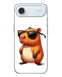 Чохол для iPhone 17 Air з картинкою «Капібара в окулярах»