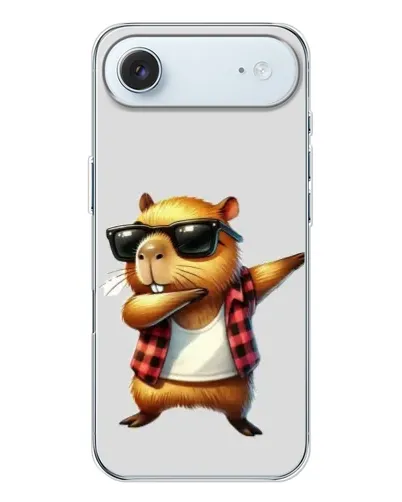 Чехол для iPhone 17 Air с картинкой «Капибара рэпер даб»