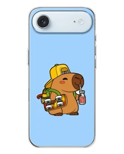 Чехол для iPhone 17 Air с картинкой «Капибара на скейте»