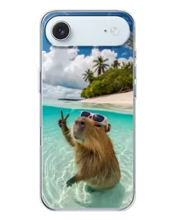 Чохол для iPhone 17 Air з картинкою «Капібара на морі»
