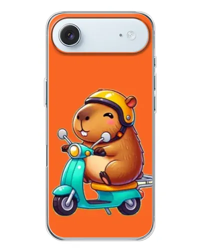 Чехол для iPhone 17 Air с картинкой «Капибара на скутере»