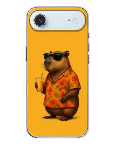 Чехол для iPhone 17 Air с картинкой «Капибара на отдыхе»