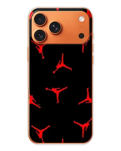 Чехол для iPhone 17 Pro Max с картинкой «Jordan Red Pattern»