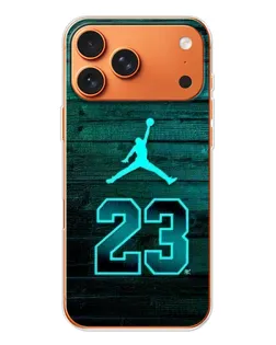 Чехол для iPhone 17 Pro Max с картинкой «Jordan Cyan 23»