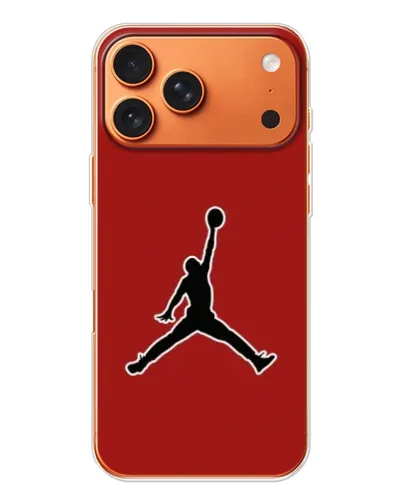 Чехол для iPhone 17 Pro Max с картинкой «Jordan Red Back»