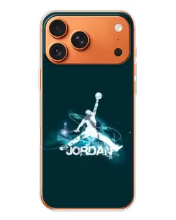 Чехол для iPhone 17 Pro Max с картинкой «Jordan Blue Fire»