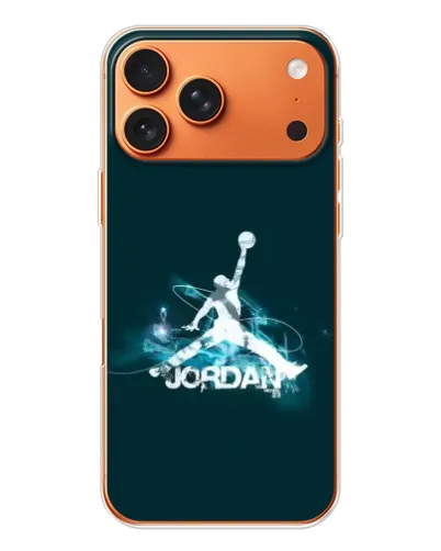 Чехол для iPhone 17 Pro Max с картинкой «Jordan Blue Fire»