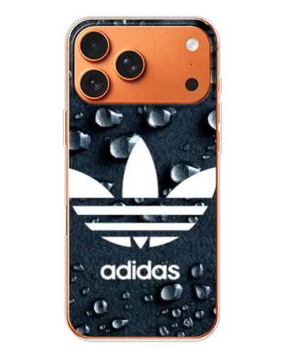 Чехол для iPhone 17 Pro Max с картинкой «Adidas Trefoil Blue»