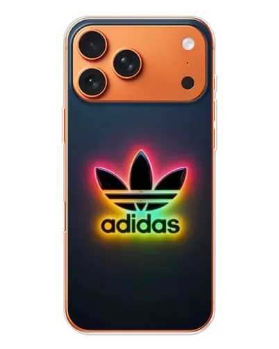 Чехол для iPhone 17 Pro Max с картинкой «Неоновый Adidas»