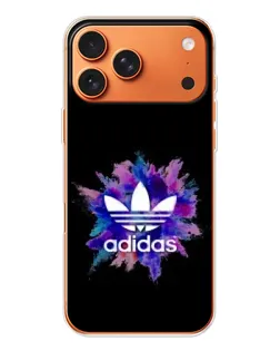 Чехол для iPhone 17 Pro Max с картинкой «Взрыв красок Adidas»