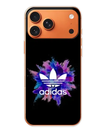 Чехол для iPhone 17 Pro Max с картинкой «Взрыв красок Adidas»