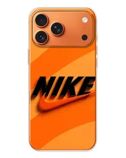 Чехол для iPhone 17 Pro Max с картинкой «Оранжевый драйв Nike»