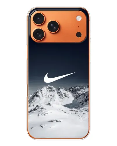 Чехол для iPhone 17 Pro Max с картинкой «Nike — зимние горы»