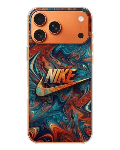 Чехол для iPhone 17 Pro Max с картинкой «Nike в абстракции»