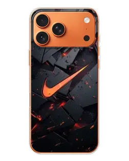 Чехол для iPhone 17 Pro Max с картинкой «Nike — эффект разломов»